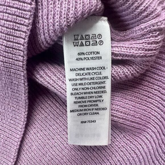 JOIE Knit Top Womens XL Purple Collared Sleeveless Soft Vneck Vest - Picture 8 of 10